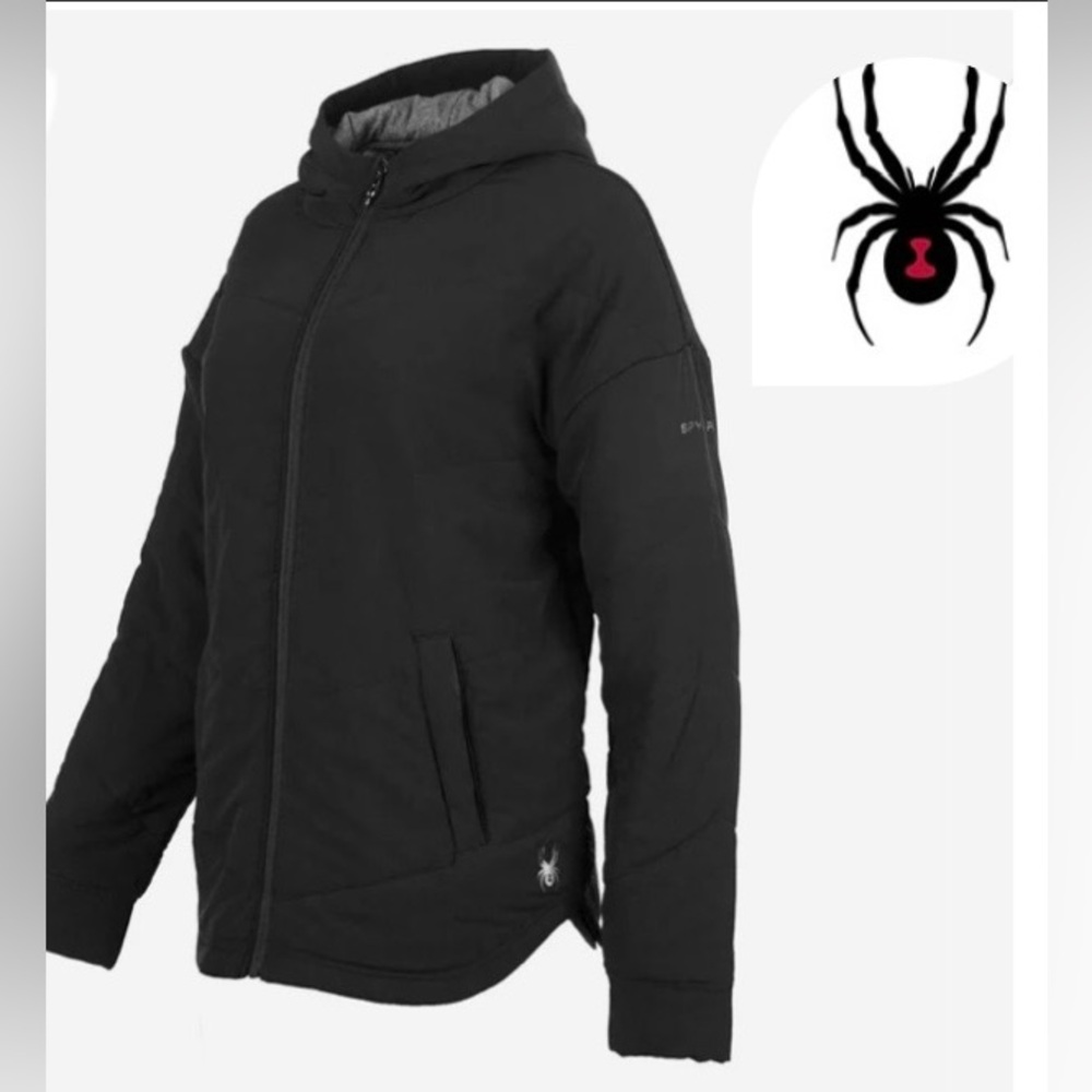 New💥 Spyder Women's Stretch Woven
Full Zip Hoodie - Black / M